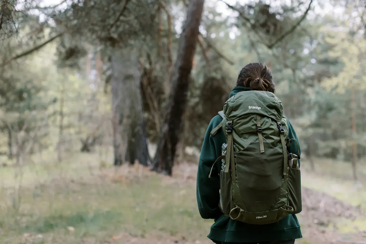 Рюкзак туристичний Tramp Hike 30 л, трекінговий, з дощовиком, для походів і міста (UTRP-058-olive) - изображение 4