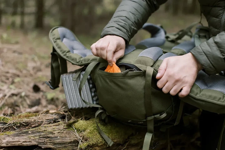 Туристичний рюкзак Tramp Expedition 60 л. для походів і гірського туризму з каркасом, вентиляцією та дощовиком (UTRP-056-olive) - изображение 6