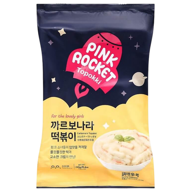 Токпоккі Carbonara Pink Rocket 240г - Фото 1 Токпоккі Carbonara Pink Rocket 240г - зображення 1