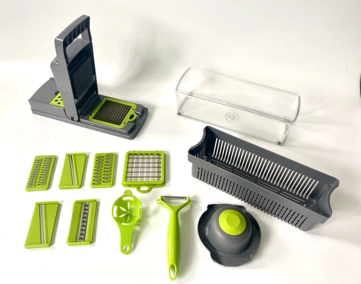 Многофункциональная овощерезка Veggie Slicer 14в1 Ручной комбайн для нарезки и шинковки овощей - изображение 4