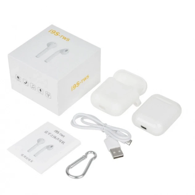 Бездротові навушники Bluetooth White HBQ iFans I9s гарнітура - зображення 7