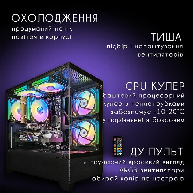 Компьютер VSIM зборка v11 -- AMD Ryzen 5 5500 / RAM 16 Gb DDR4 / SSD 512Gb / Nvidia RTX2060 6Gb - изображение 3