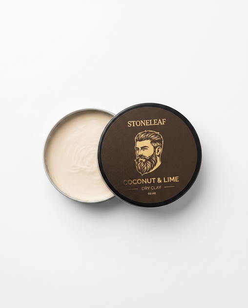 Глина для волосся (Dry Clay STONLEAF Coconut & Lime 60 мл - Фото 1 Глина для волосся (Dry Clay STONLEAF Coconut & Lime 60 мл - изображение 1