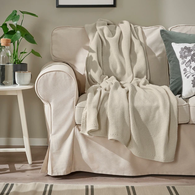 Одеяло HUMLEMOTT IKEA 005.495.46 бежевый - Фото 2 Одеяло HUMLEMOTT IKEA 005.495.46 бежевый - изображение 2