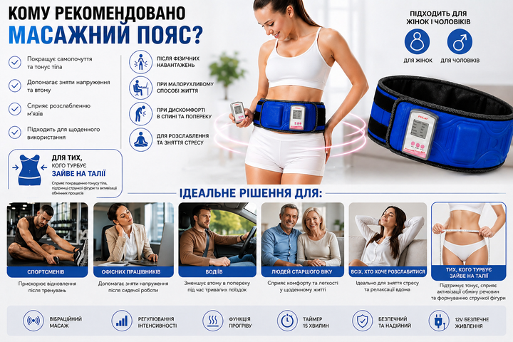 Домашний массажер для поясницы Waist Belt – ежедневная забота - изображение 5