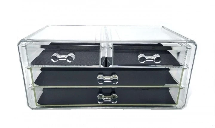 Органайзер для косметики Cosmetic Storage Box 4 ящика 24 ячейки - изображение 5