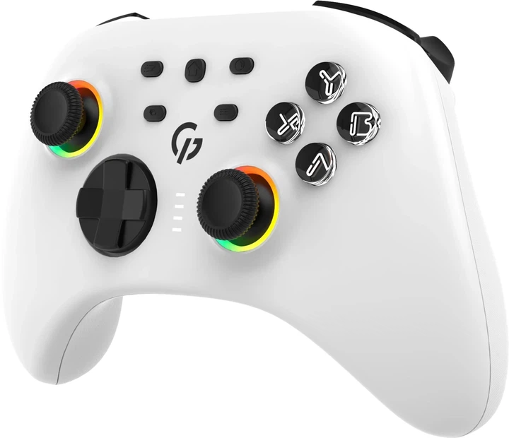 Геймпад GamePro GPX13W 2.4G/BT 5.1/USB/PC/iOS/Android RGB White (GPX13W) UA - Фото 2 Геймпад GamePro GPX13W 2.4G/BT 5.1/USB/PC/iOS/Android RGB White (GPX13W) UA - изображение 2