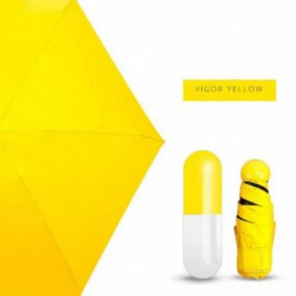 Мини-зонт в капсуле Capsule Umbrella в футляре механический - изображение 6