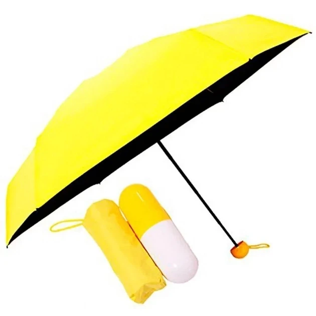 Мини-зонт в капсуле Capsule Umbrella в футляре механический - изображение 8
