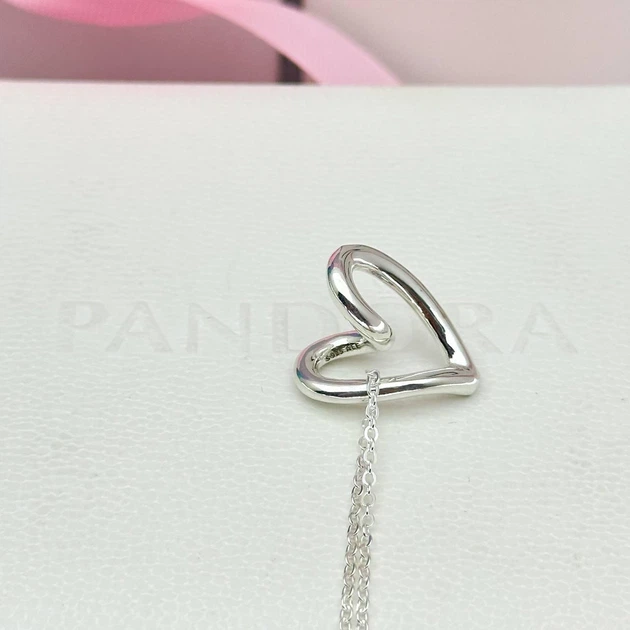 Срібне намисто кольє Pandora Пандора Серце 393272C00 - изображение 7