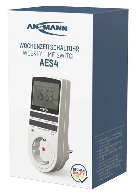 Programator czasowy cyfrowy Ansmann AES4 1260-0006 (4013674186037) - obraz 2