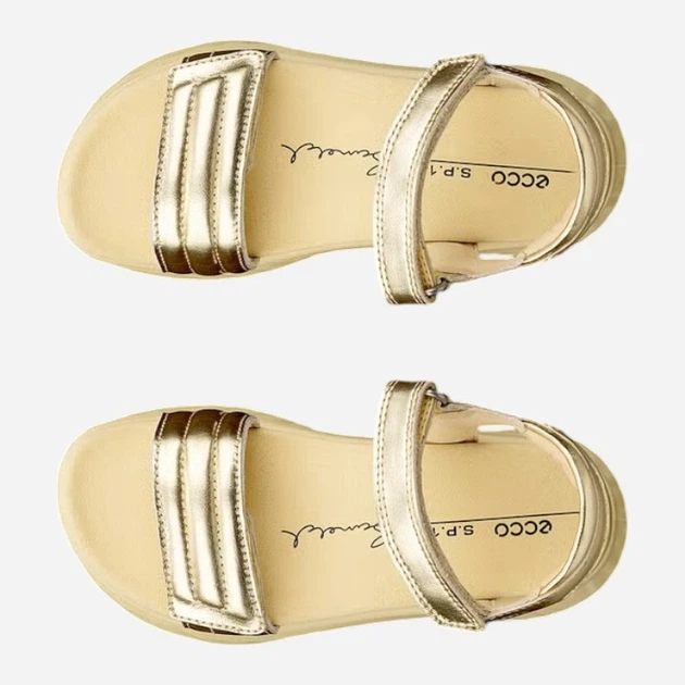 Sandały młodzieżowe dla dziewczynki skórzane Ecco SP.1 Lite Sandal K 71217361132 38 Złote (194891749671) - obraz 5