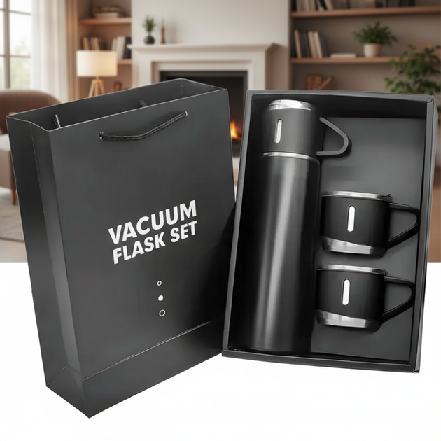 Термос + 2 чашки Vacuum cup LY-526 - изображение 10