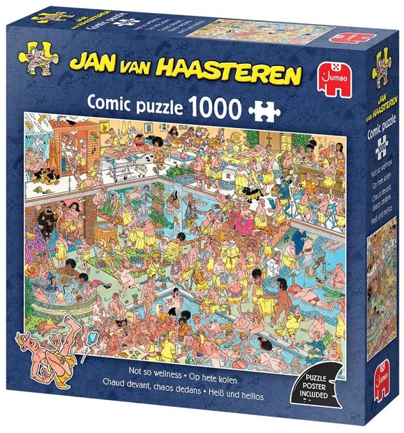Puzzle Jumbo Jan van Haasteren Not so wellness 1000 elementów 1110100527 (8721017603313) - obraz 3