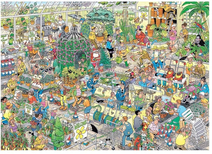 Puzzle Jumbo Jan van Haasteren The Garden Centre 1000 elementów 1110100602 (8721017604235) - obraz 2