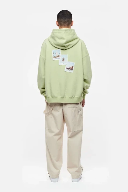 Чоловіче салатове худі Oversized Polaroid H Preach XS 206162 - зображення 3
