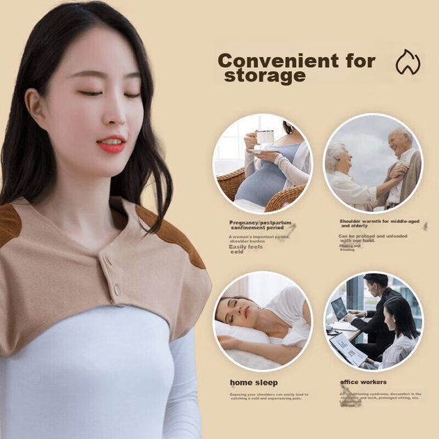 Накидка Nanjiren Velvet теплая для плеч с самонагревом для послеродового периода - Фото 8 Накидка Nanjiren Velvet теплая для плеч с самонагревом для послеродового периода - изображение 8