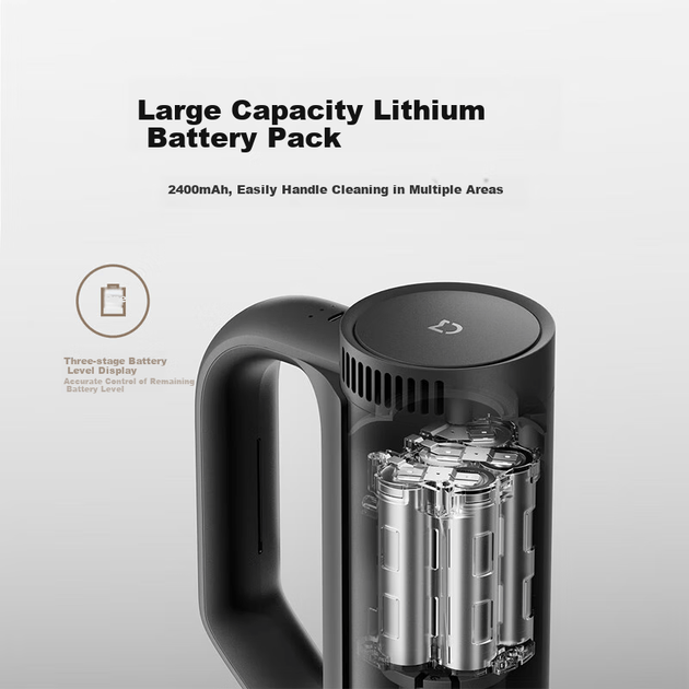 Пылесос Mijia Xiaomi Mijia [совместим с Xiaomi New SU7], автомобильный пылесос, для домашнего использования, мощная сила всасывания, беспроводной ручной, портативный, со встроенной функцией обдува и всасывания для автомобилей. - изображение 8