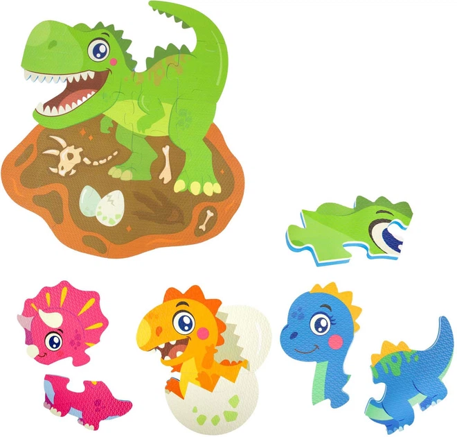 Puzzle Toi-Toys Little Stars Dino podłogowe z pianki 35 elementów 72487A (8714627025934) - obraz 2