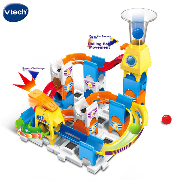 Конструктор VTech «Исследовательская трасса» с крупными элементами, предназначенный для STEAM-образования, отличный подарок на день рождения для мальчиков и девочек. - изображение 3