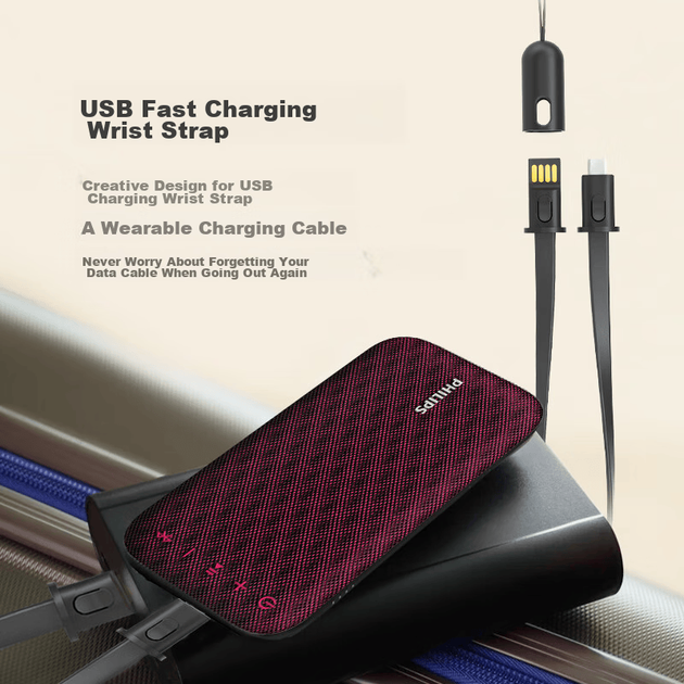 Портативна колонка PHILIPS Music Handbag BT3900 Sapphire Blue - зображення 10