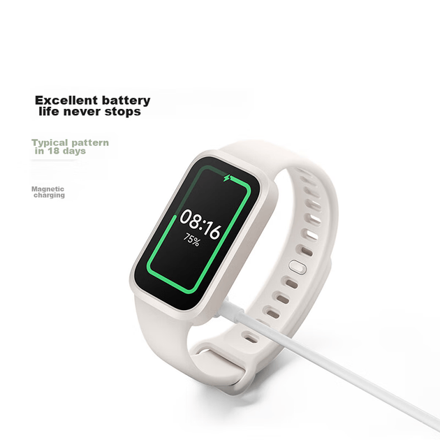 MI Redmi Band 3, чорний, смарт-браслет, цілодобовий моніторинг рівня кисню в крові, висока частота оновлення, великий екран, наддовгий час роботи від батареї, спортивний браслет, подарунок для хлопця чи дівчини - зображення 2