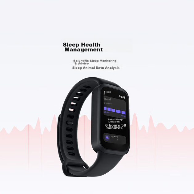 MI Redmi Band 3, чорний, смарт-браслет, цілодобовий моніторинг рівня кисню в крові, висока частота оновлення, великий екран, наддовгий час роботи від батареї, спортивний браслет, подарунок для хлопця чи дівчини - зображення 4