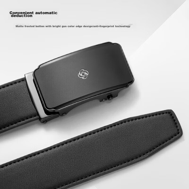Чоловічий шкіряний ремінь Samsonite, пояс із знаком зодіаку, високоякісний ремінь з коров'ячої шкіри з автоматичною пряжкою, подарункова коробка на день народження NQ1 - зображення 5