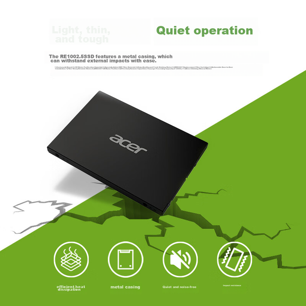 SSD Acer PREDATOR RE100 256ГБ SATA 3.0 - изображение 9