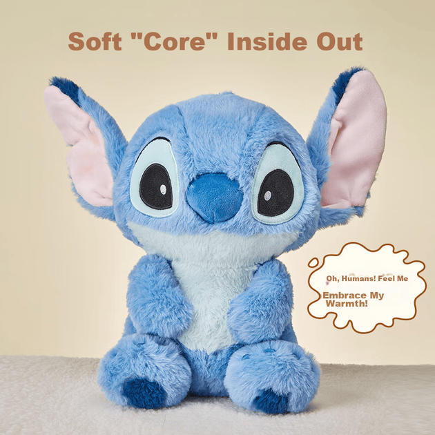 Мягкая плюшевая игрушка MINISO Disney Stitch среднего размера, сидячая, подарок на день рождения для ребенка, подарок для девочки. - зображення 4