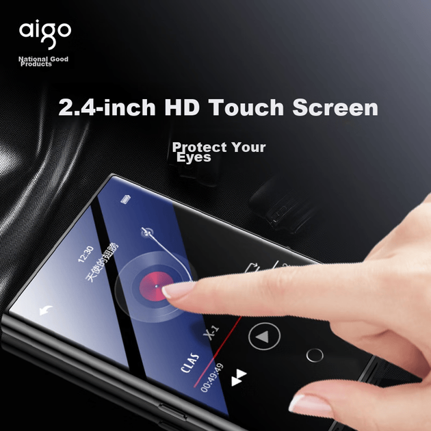 Aigo MP3-502 16 ГБ, англо-китайский словарь, портативный плеер для изучения английского языка для студентов и спортсменов, с сенсорным экраном, воспроизведением MP4/MP5 без потерь качества. - изображение 7