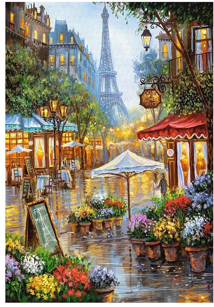 Puzzle Castorland Spring Flowers, Paris 1000 elementów C-103669-2 (5904438103669) - obraz 2