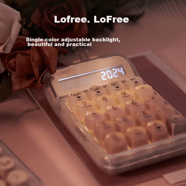 Рідкий тональний крем LOFREE EH121, цифрова клавіатура з трьома режимами роботи з цукровими бобами, міні-клавіатура Bluetooth, калькулятор, підходить для фінансів та офісного використання - зображення 4