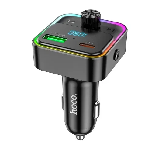 АЗП/ФМ Модулятор HOCO E81 Fantasy PD30W+QC3.0 Black - изображение 3