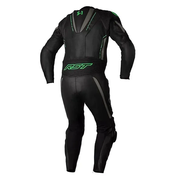 Комбинезон RST S1 CE Leather Suit - Black/Grey/Neon Green - 44 - зображення 2