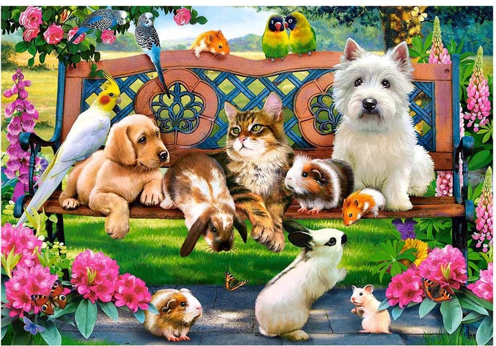 Puzzle Castorland Pets in the Park 1000 elementów C-104406-2 (5904438104406) - obraz 2