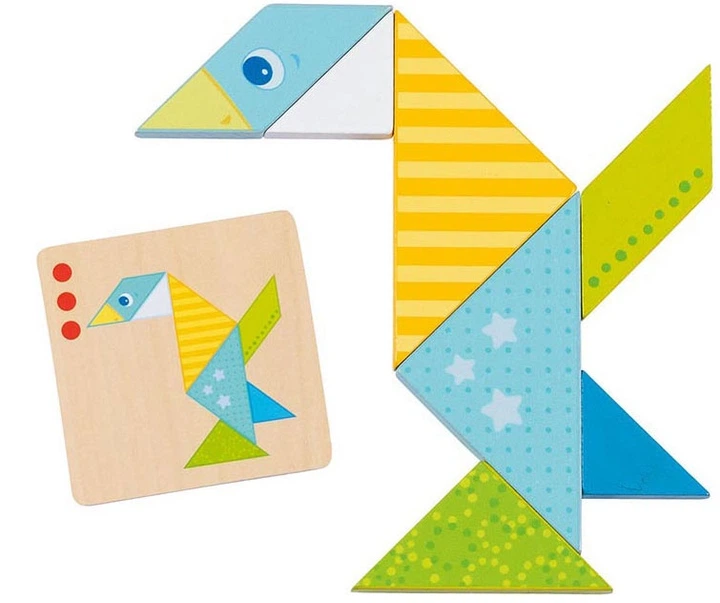 Układanka drewniana Goki Tangram World 56316 (4013594563161) - obraz 4