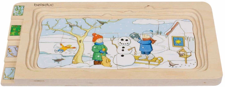 Układanka drewniana Beleduc 4 Seasons warstwowa 17150 (4014888171505) - obraz 7
