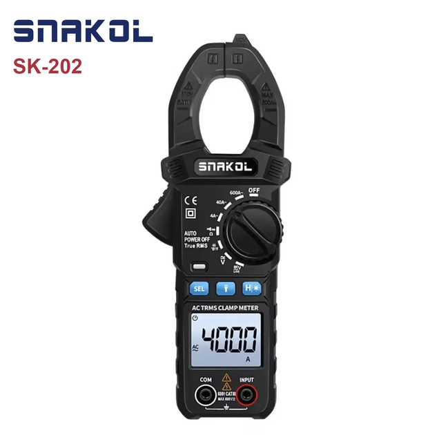 Токовые клещи SNAKOL SK-202 мультиметр TrueRMS 600В AC/DC вольтметр переменный ток амперметр - Фото 1 Токовые клещи SNAKOL SK-202 мультиметр TrueRMS 600В AC/DC вольтметр переменный ток амперметр - изображение 1