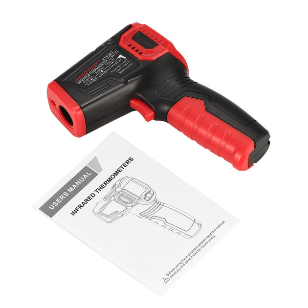 Пирометр HABOTEST HT650C цифровой инфракрасный термометр -50–800°C EMS=0.1-1.00 DS=12:1 многолучевой лазер - изображение 4