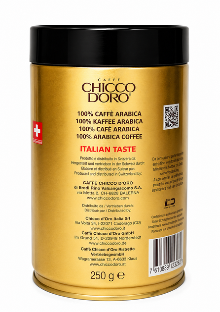 Кава Chicco D'oro Tradition зерно в металевій банці 250 г (60387) - зображення 2