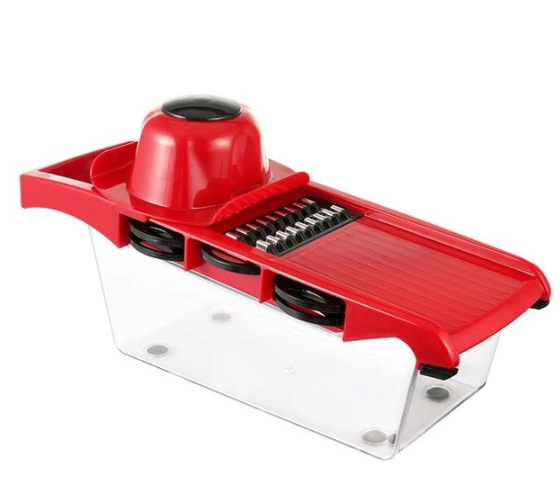 Овочерізка - мультислайсер Mandoline Slicer 6 in 1 · Тертка – шатківниця для овочів та фруктів з контейнером 52789/10 - Фото 6 Овочерізка - мультислайсер Mandoline Slicer 6 in 1 · Тертка – шатківниця для овочів та фруктів з контейнером 52789/10 - зображення 6