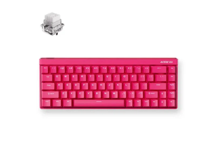 Клавіатура MCHOSE Ace 68 Air RGB Mount Tai Magnetic Switch GT Rose Red (MC-ACE68AIR-11) - зображення 2