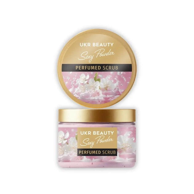 Скраб для тела парфюмированный UKR BEAUTY Sexy Powder (Сексуальная пудра), 250 мл - Фото 1 Скраб для тела парфюмированный UKR BEAUTY Sexy Powder (Сексуальная пудра), 250 мл - изображение 1