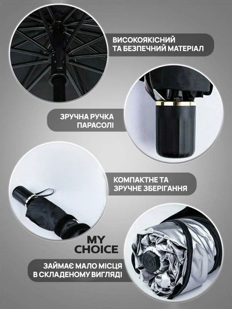 Зонтик на лобовое стекло в авто Автомобильный козырек для защиты от солнца - изображение 4