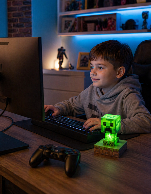 Светильник майнкрафт детский ночник в стиле Minecraft - изображение 6