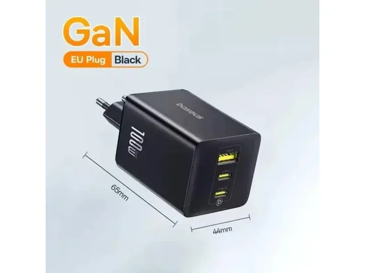Мережевий зарядний пристрій BASEUS EnerFill FE11 100W Black (P10182102123-00) - Фото 5 Мережевий зарядний пристрій BASEUS EnerFill FE11 100W Black (P10182102123-00) - изображение 5