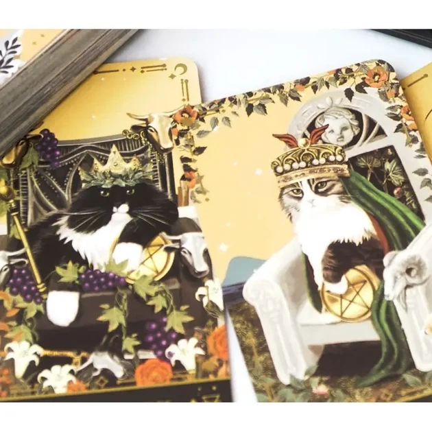 Карты Таро Музы Кошки (Muse Cat Tarot), таро для гадания,карты таро для начинающих и профессионалов - изображение 3