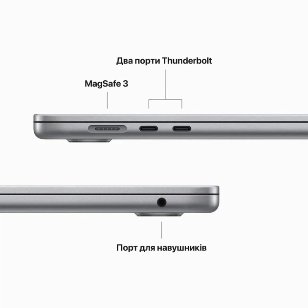 Ультрабук 15.3" Apple MacBook Air 15 2023 Apple M2 RAM 8GB SSD 512GB 15час батарея macOS Алюминиевый корпус (UKR) Б/В - изображение 7