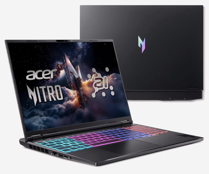 Ноутбук Acer Nitro 16 AI 16" WQXGA 180Hz / Ryzen AI 9 365 / RAM 32 ГБ / SSD 2 ТБ / GeForce RTX 5070 8 ГБ / Win 11 Pro / Black / (NH.QXZEP.001) - Фото 7 Ноутбук Acer Nitro 16 AI 16" WQXGA 180Hz / Ryzen AI 9 365 / RAM 32 ГБ / SSD 2 ТБ / GeForce RTX 5070 8 ГБ / Win 11 Pro / Black / (NH.QXZEP.001) - изображение 7